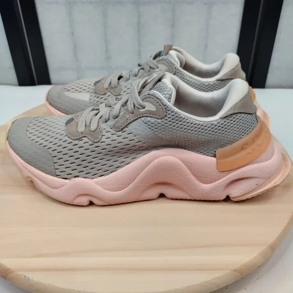 Sorel Kinetic RNEGD Sneakers Grey Pink Running Shoes Sneakers Women US 7.5 - Picture 5 of 15